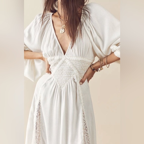Free People Dresses & Skirts - Free People Southwest Lace Maxi Dress L